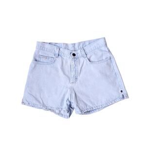 Vintage Riders Light Wash Denim Blue Jean Shorts High Rise 28" Waist 3" Inseam